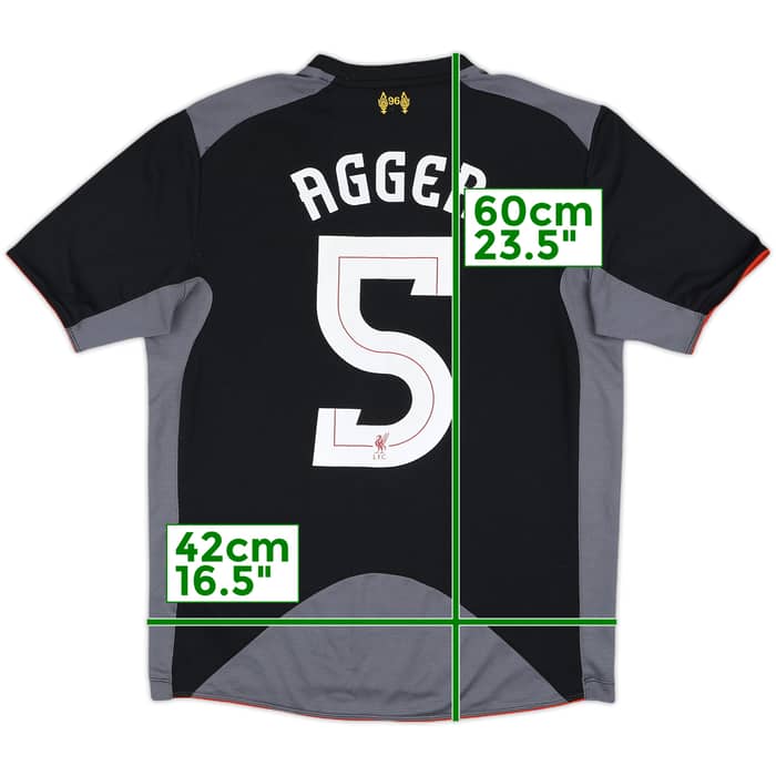 2012-13 Liverpool Away Shirt Agger #5 - 9/10 - (M)