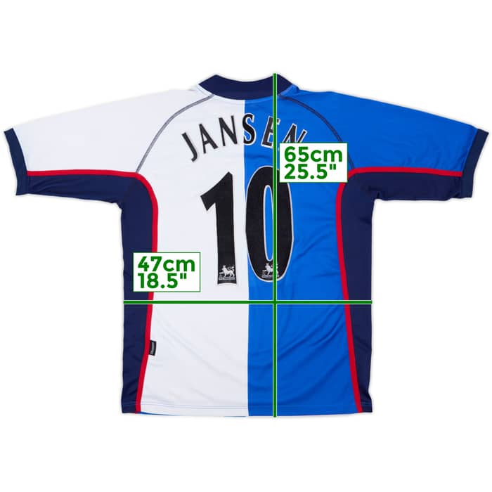 2002-03 Blackburn Home Shirt Jansen #10 - 5/10 - (S)