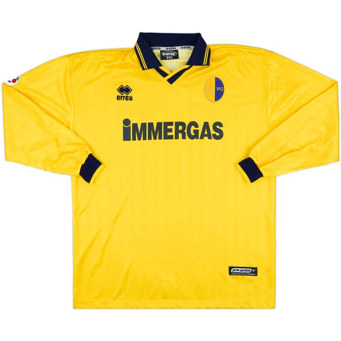 2001-02 Modena Match Issue Home L/S Shirt Mauri #18