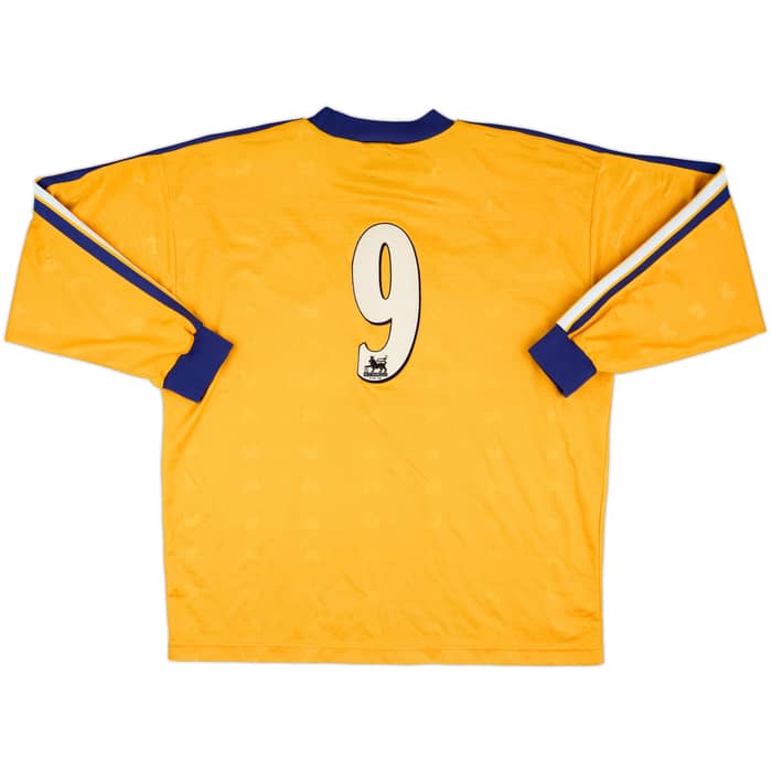 1997-98 Derby County Away L/S Shirt #9 (Wanchope) - 6/10 - (XL)