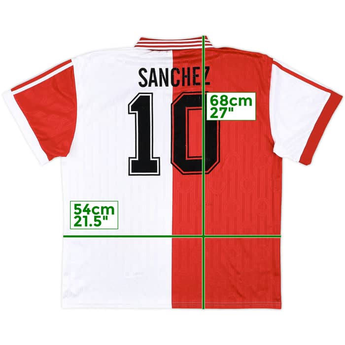 1996-97 Feyenoord Home Shirt Sanchez #10 - 6/10 - (XXL)