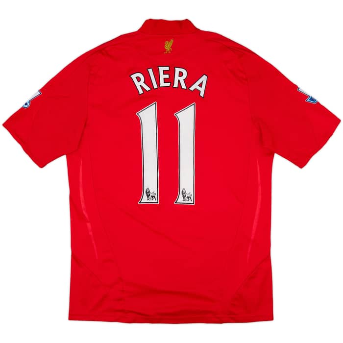 2008-10 Liverpool Home Shirt Riera #11 - 7/10 - (M)