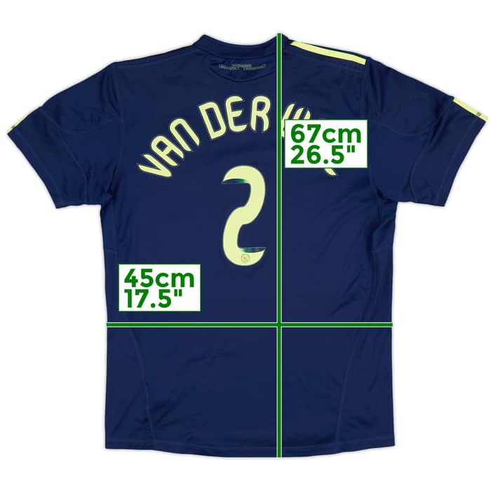 2010-11 Ajax Away Shirt Van Der Wiel #2 - 8/10 - (L.Boys)