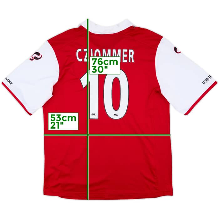 2008-09 AZ Alkmaar Home Shirt Cziommer #10 - 8/10 - (XXL)