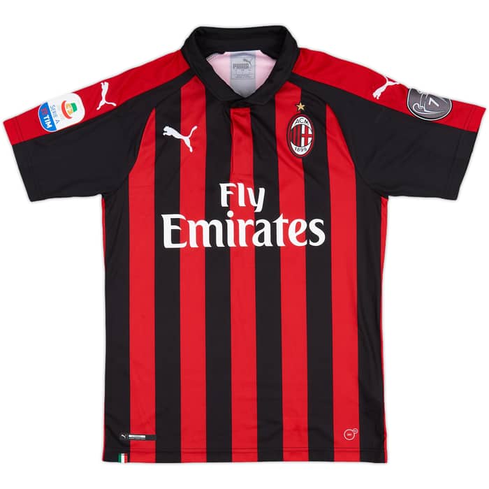 2018-19 AC Milan Home Shirt Suso #8 - 8/10 - (S)
