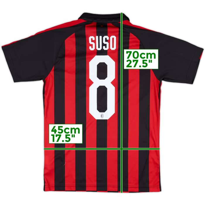 2018-19 AC Milan Home Shirt Suso #8 - 8/10 - (S)