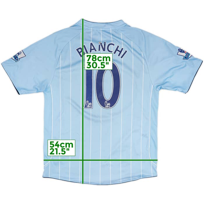 2007-08 Manchester City Home Shirt Bianchi #10 - 4/10 - (L)