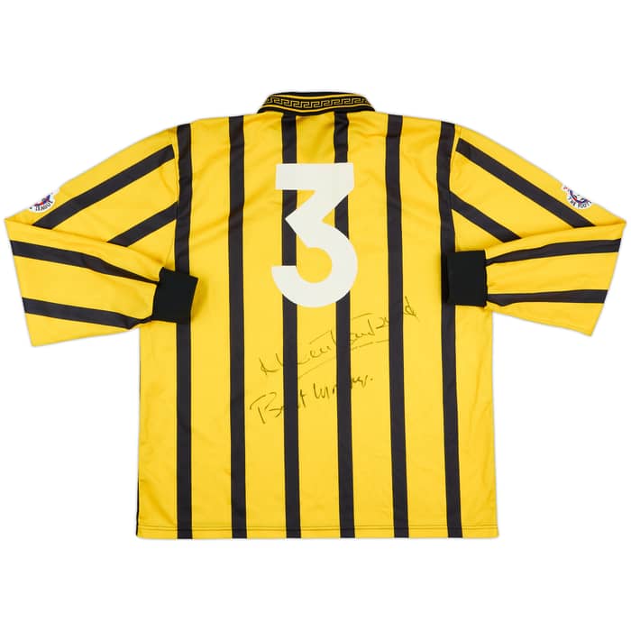 1994-95 Port Vale Match Issue Signed Away L/S Shirt #3 (Tankard)