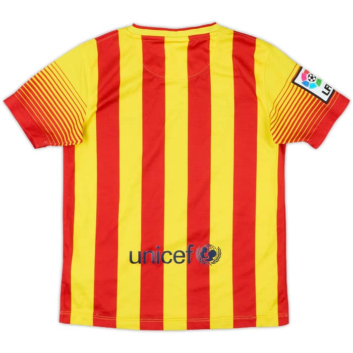 2013-15 Barcelona Away Shirt - 7/10 - (S.Boys)