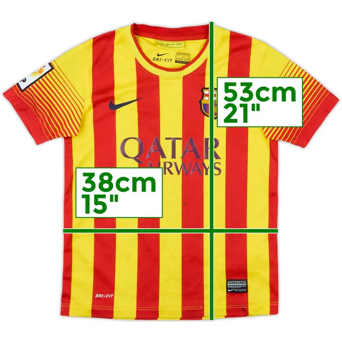 2013-15 Barcelona Away Shirt - 7/10 - (S.Boys)