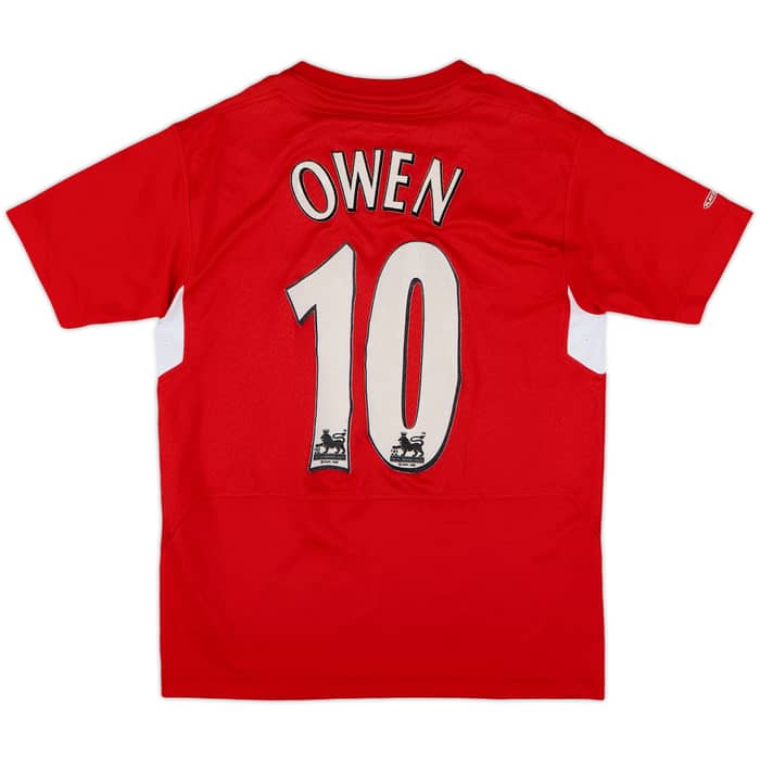 2004-06 Liverpool Home Shirt Owen #10 - 3/10 - (L.Boys)