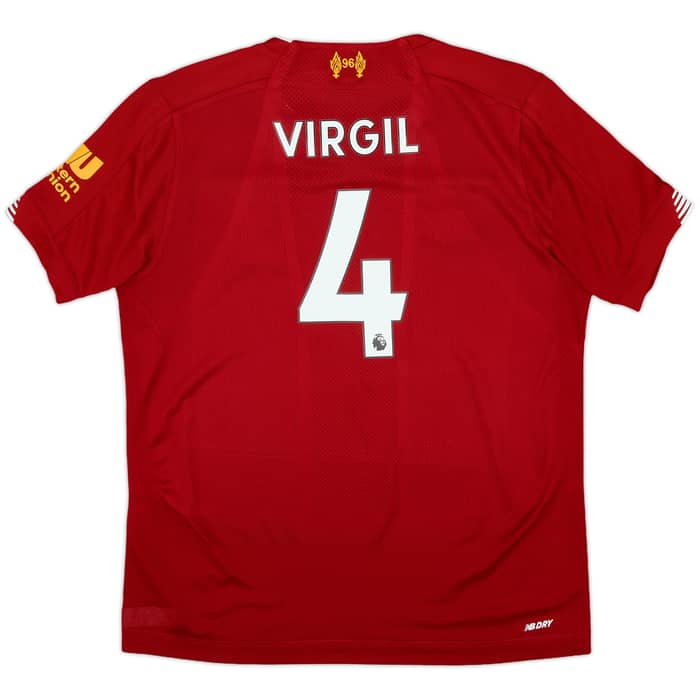 2019-20 Liverpool Home Shirt Virgil #4 - 10/10 - (L.Boys)