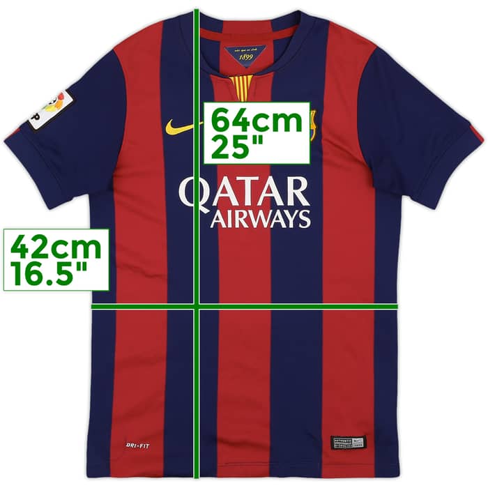 2014-15 Barcelona Home Shirt - 4/10 - (L.Boys)