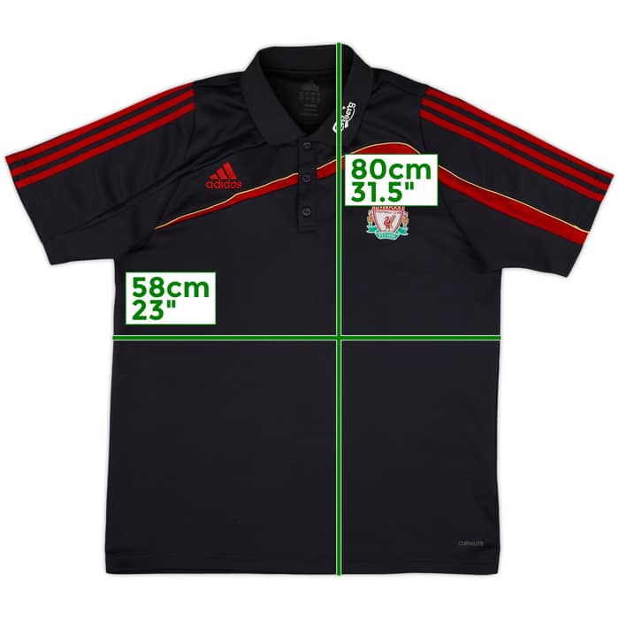 2009-10 Liverpool adidas Polo Shirt - 8/10 - (L)