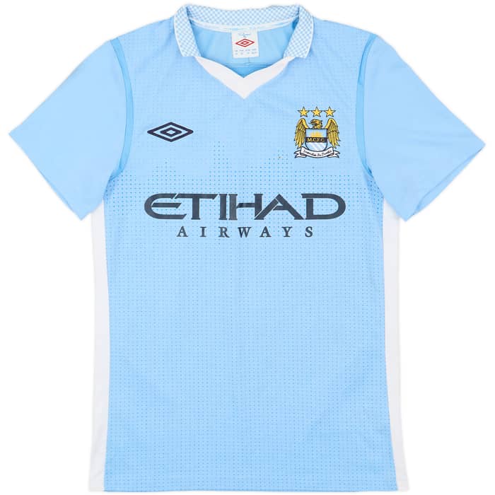 2011-12 Manchester City Home Shirt Silva #21 - 7/10 - (S)