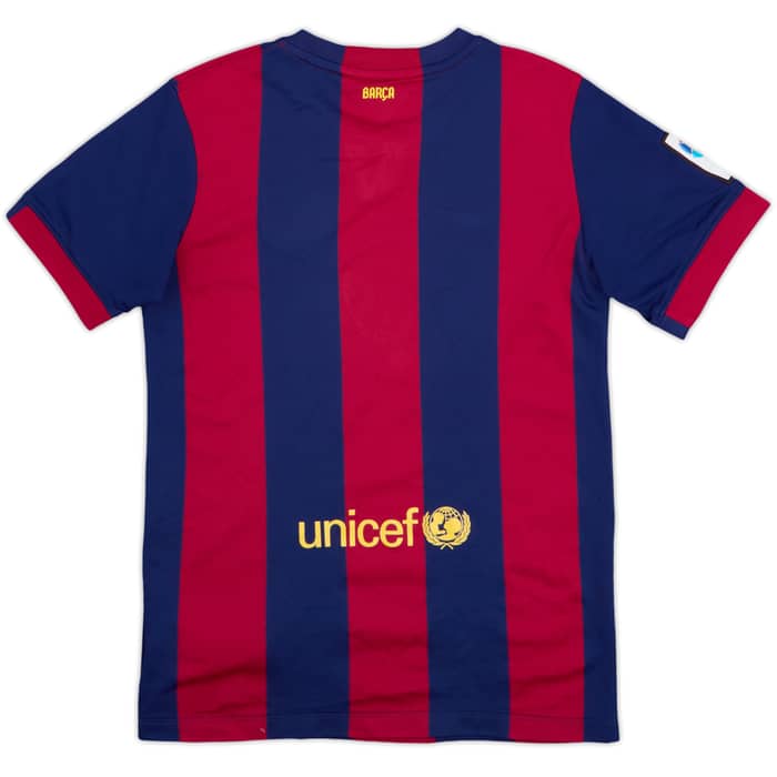 2014-15 Barcelona Home Shirt - 8/10 - (L.Boys)