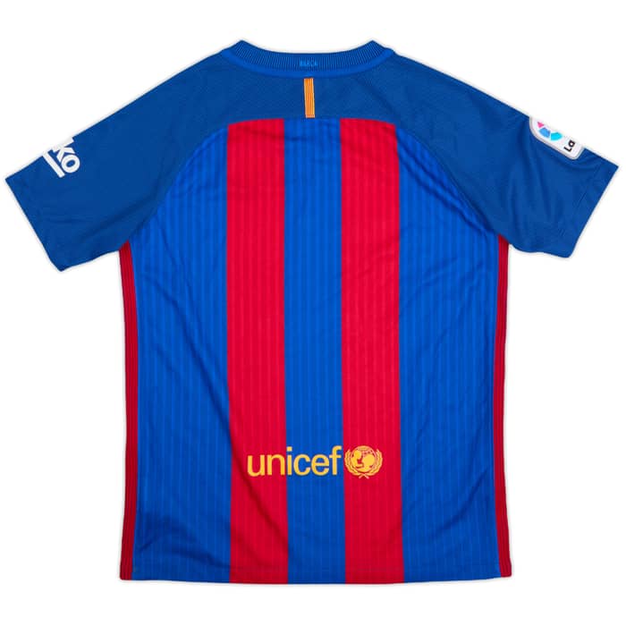 2016-17 Barcelona Home Shirt - 9/10 - (L.Boys)