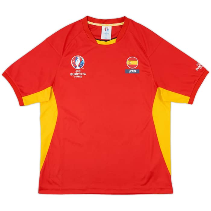 Spain Euro 2016 Fan Leisure Shirt - 8/10 - (M)