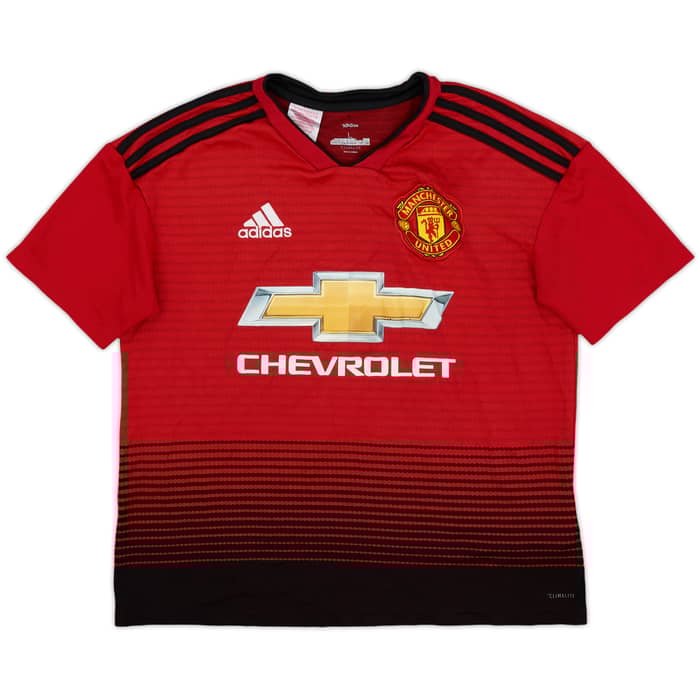 2018-19 Manchester United Home Shirt - 5/10 - (L.Boys)