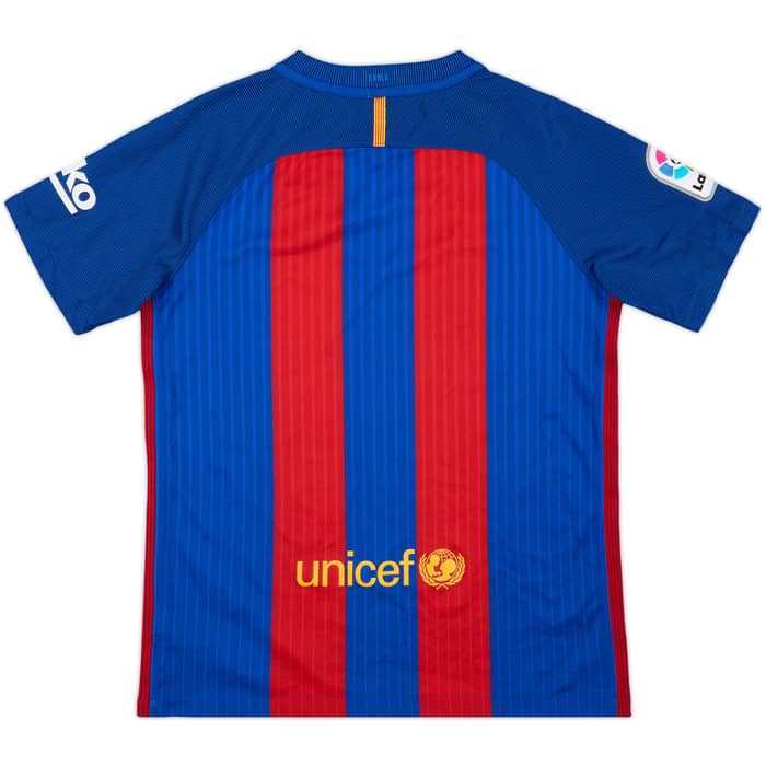 2016-17 Barcelona Home Shirt - 9/10 - (L.Boys)