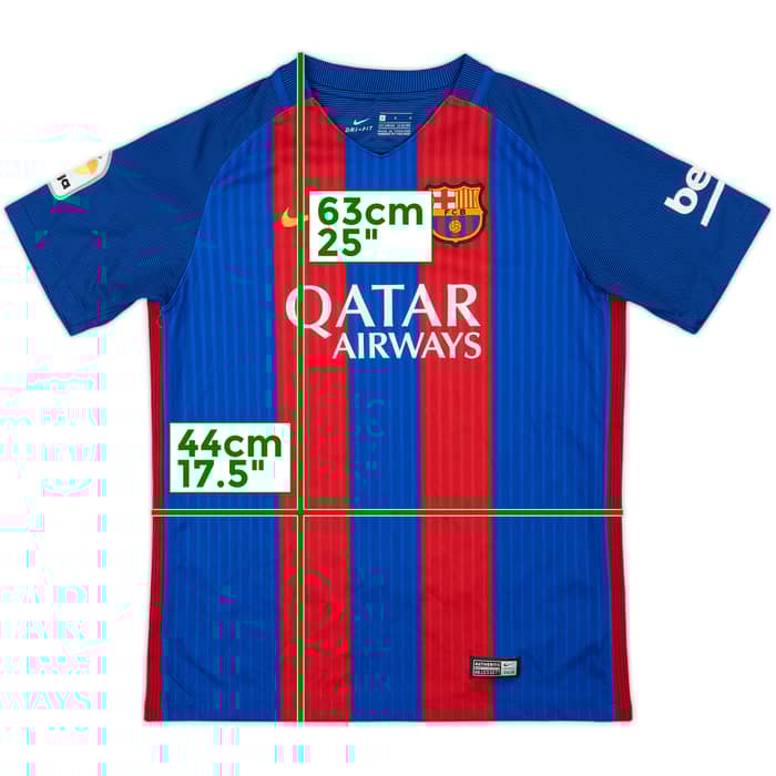 2016-17 Barcelona Home Shirt - 9/10 - (L.Boys)
