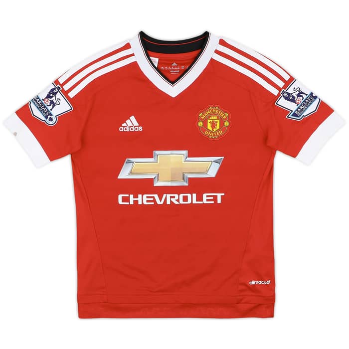 2015-16 Manchester United Home Shirt Martial #9 - 8/10 - (S.Boys)