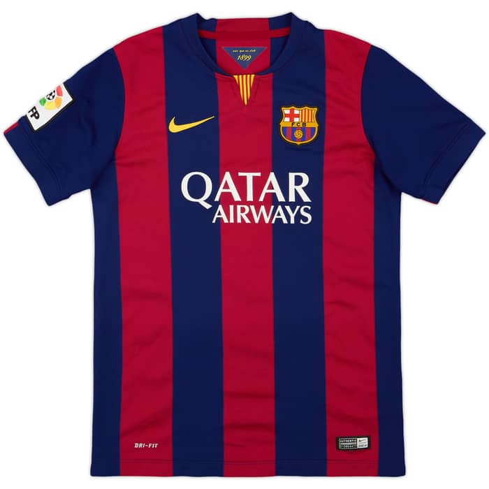 2014-15 Barcelona Home Shirt - 9/10 - (L.Boys)