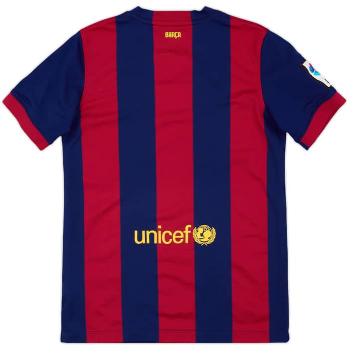 2014-15 Barcelona Home Shirt - 9/10 - (L.Boys)