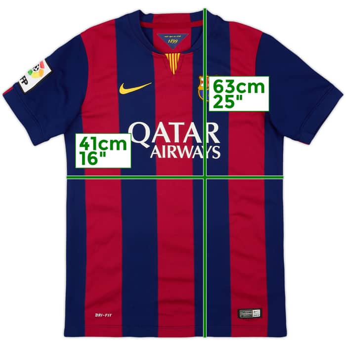 2014-15 Barcelona Home Shirt - 9/10 - (L.Boys)