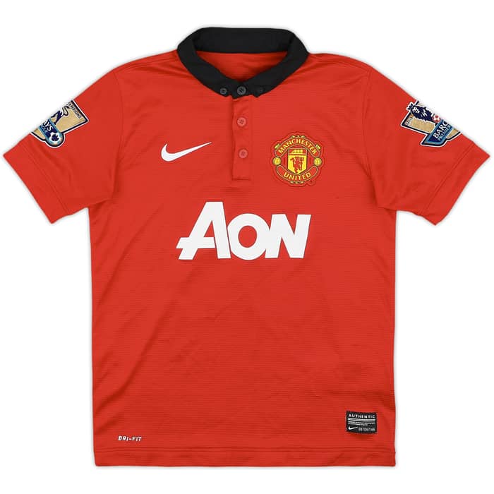 2013-14 Manchester United Home Shirt v.Persie #20 - 7/10 - (S.Boys)
