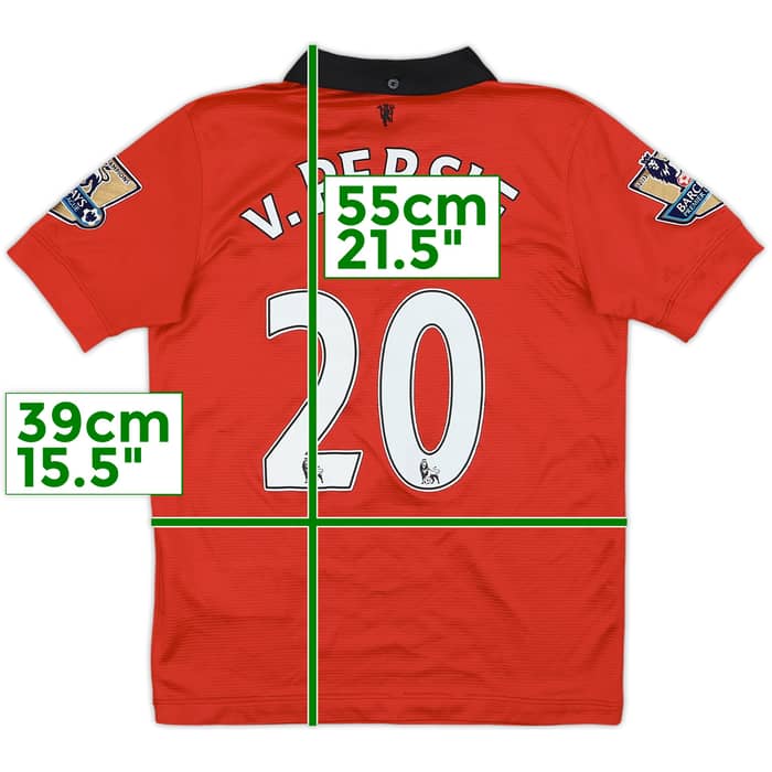 2013-14 Manchester United Home Shirt v.Persie #20 - 7/10 - (S.Boys)