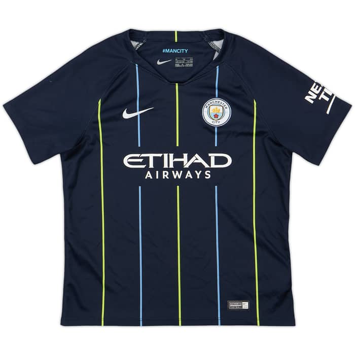 2018-19 Manchester City Away Shirt - 8/10 - (S.Boys)