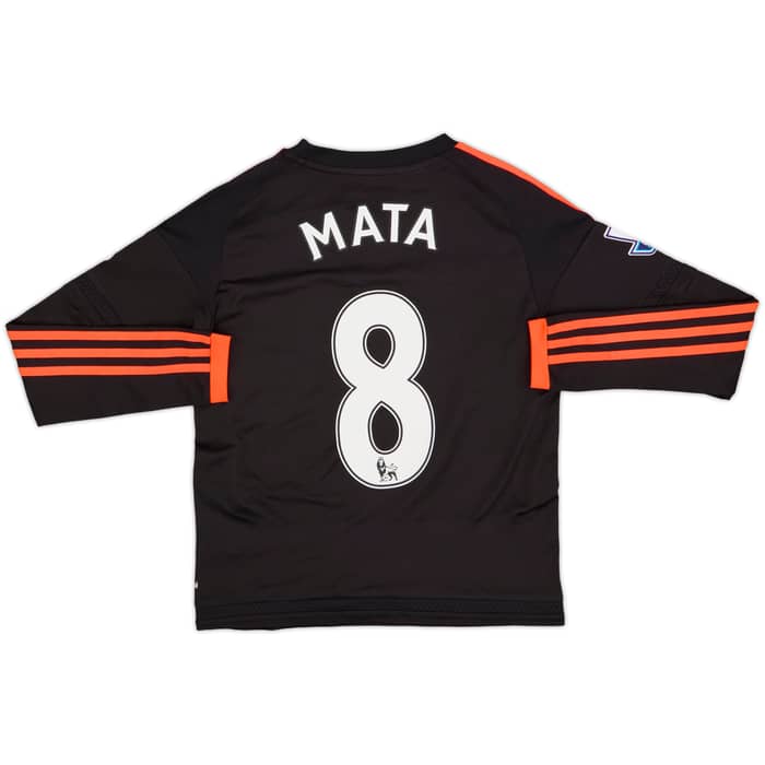 2015-16 Manchester United Third L/S Shirt Mata #8 - 7/10 - (M.Boys)