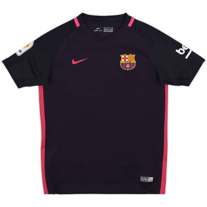 2016-17 Barcelona Away Shirt - 10/10 - (M.Boys)