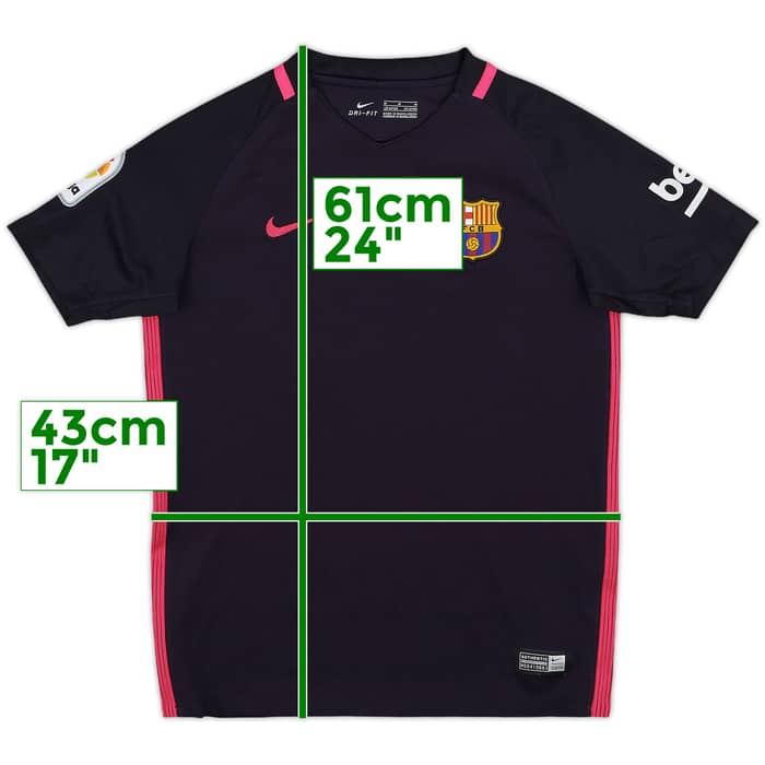 2016-17 Barcelona Away Shirt - 10/10 - (M.Boys)