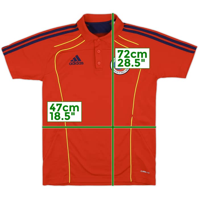 2010-11 Romania adidas Polo Shirt - 10/10 - (S)