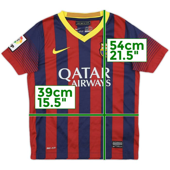 2013-14 Barcelona Home Shirt - 8/10 - (S.Boys)