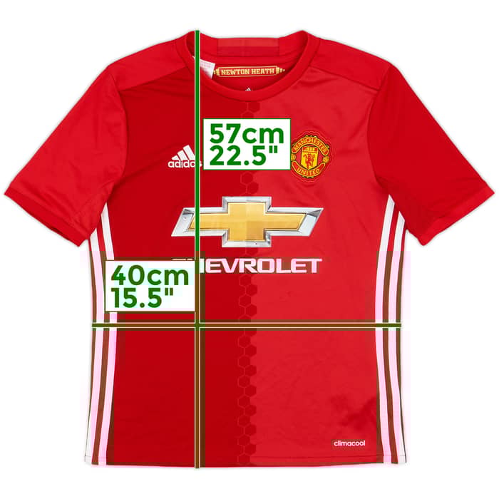 2016-17 Manchester United Home Shirt - 6/10 - (M.Boys)