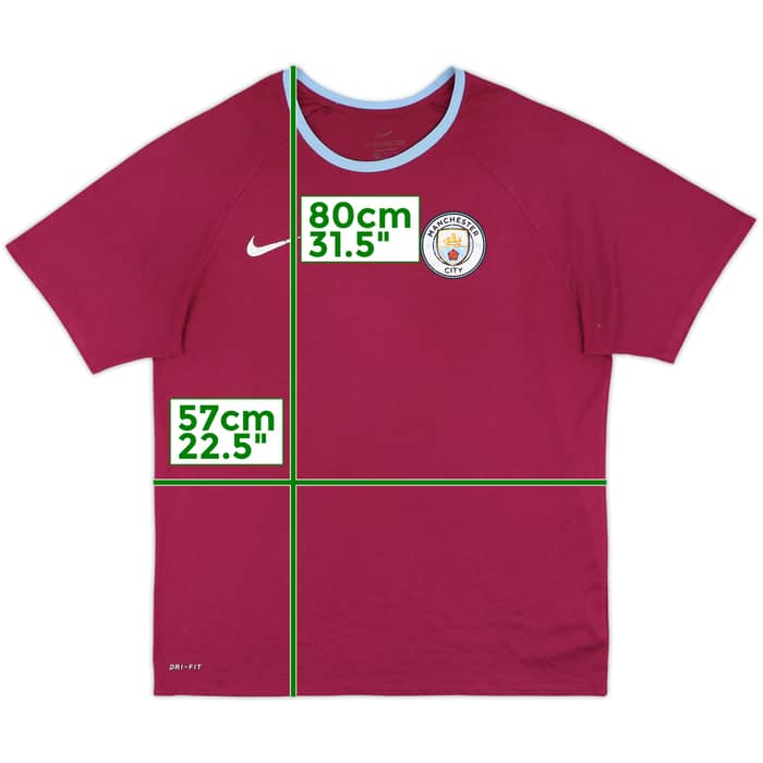 2017-18 Manchester City Nike Cotton Tee - 5/10 - (XL)