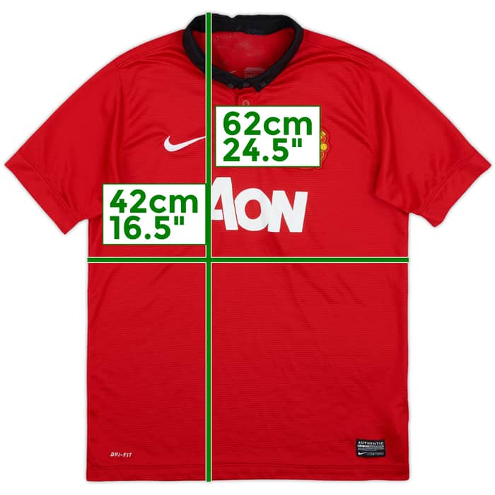2013-14 Manchester United Home Shirt - 9/10 - (L.Boys)