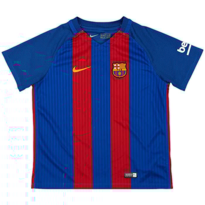 2016-17 Barcelona Home Shirt - 8/10 - (S.Boys)
