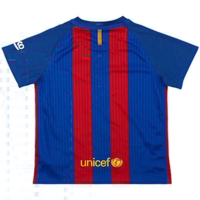 2016-17 Barcelona Home Shirt - 8/10 - (S.Boys)