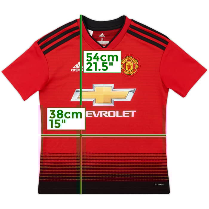 2018-19 Manchester United Home Shirt - 9/10 - (S.Boys)