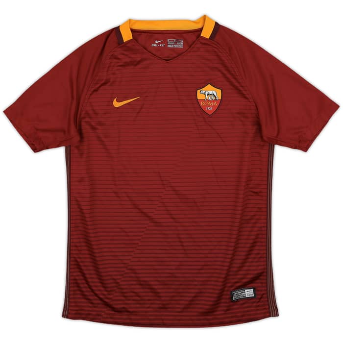 2016-17 Roma Home Shirt Totti #10 - 8/10 - (M.Boys)