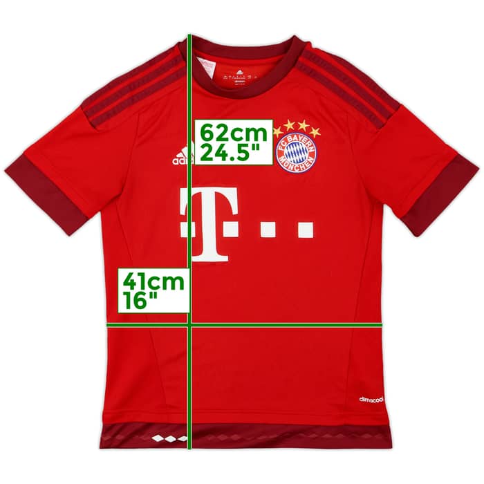 2015-16 Bayern Munich Home Shirt - 7/10 - (L.Boys)
