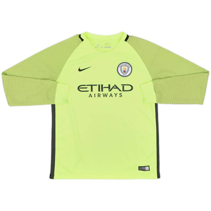 2016-17 Manchester City GK Shirt - 7/10 - (L.Boys)