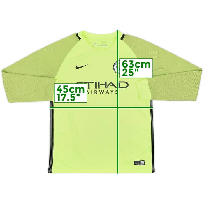 2016-17 Manchester City GK Shirt - 7/10 - (L.Boys)