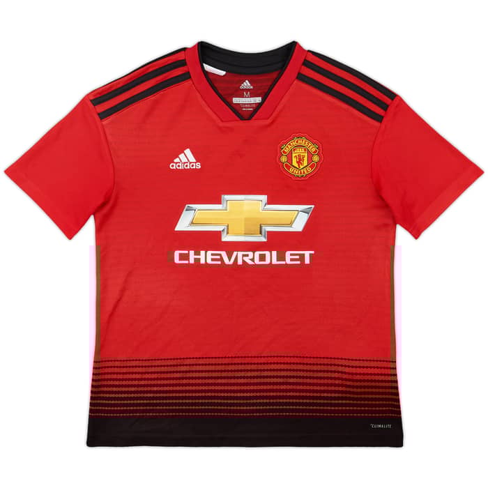 2018-19 Manchester United Home Shirt Lukaku #9 - 8/10 - (M.Boys)