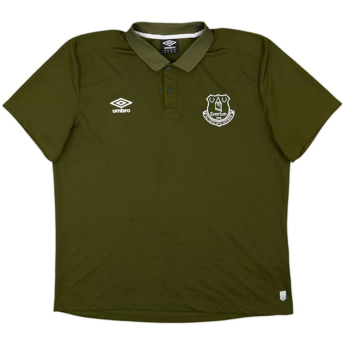 2017-18 Everton Umbro Polo Shirt - 9/10 - (XL)