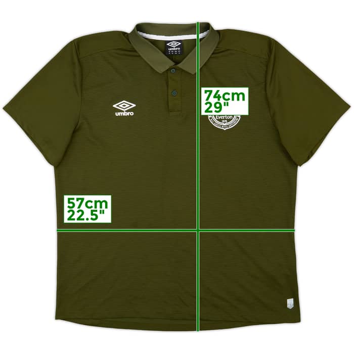 2017-18 Everton Umbro Polo Shirt - 9/10 - (XL)
